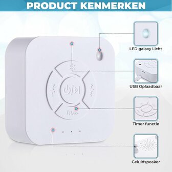 Slaaphulp met 9 natuurlijke geluiden