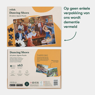 Puzzel - 63 XL stukjes - Dansende Schoenen