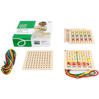 Kijk &amp; Rijg Sensorisch Spel