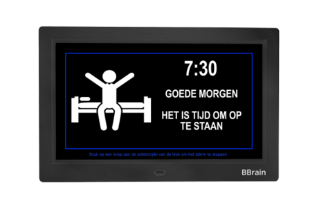 Digitale dementieklok - Kalenderklok - Wit