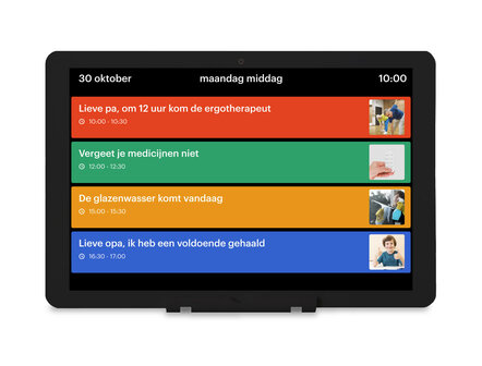 'DayClock Generations 10' - Kalenderklok | Contact en zorg op afstand