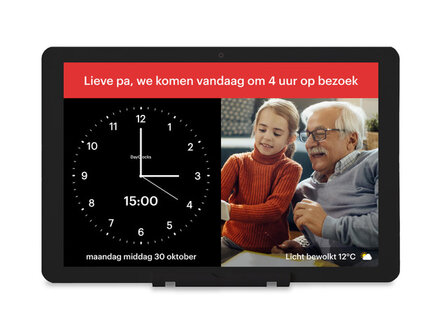 'DayClock Generations 10' - Kalenderklok | Contact en zorg op afstand