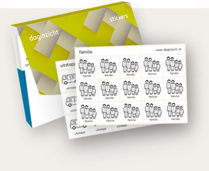 Daginzichtagenda 2025 - 2e halfjaar - stickers
