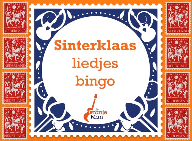 De Oranje Man - Sinterklaasliedjes BINGO