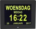 Digitale Dementieklok - Kalenderklok - Zwart