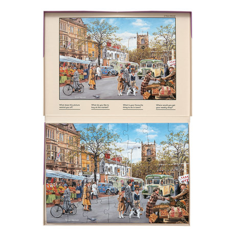 Puzzel Herfstmarkt