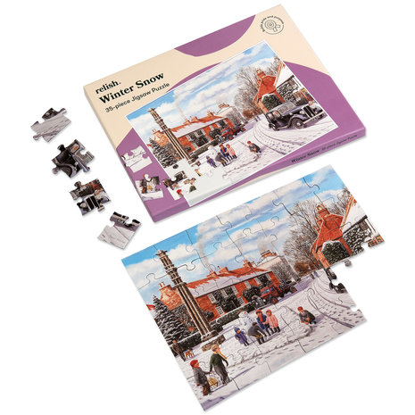 Puzzel Wintersneeuw