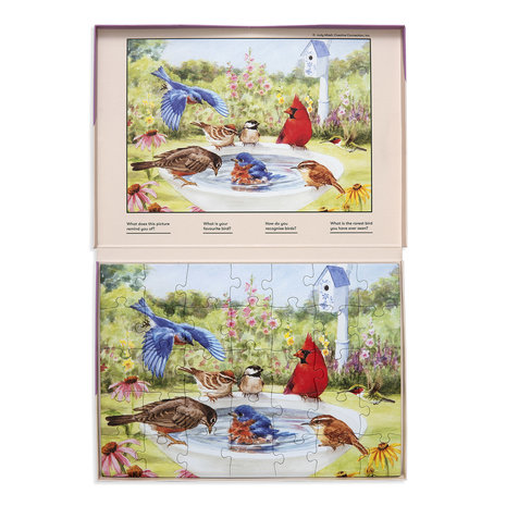 Puzzel Badende Vogels