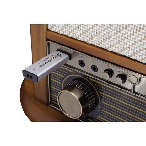 Radio - Nostalgisch muziek center - Soundmaster NR549 (DAB+, Radio, CD, Bluetooth, Platen en Cassette))