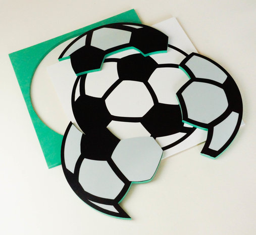 Puzzel - Combipakket 3 puzzels - 3, 8 en 16 stukjes - Voetbal