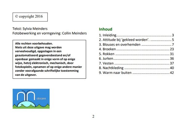 Functionele kleding; zelf eenvoudig (laten) maken - Deel 1 - inhoud