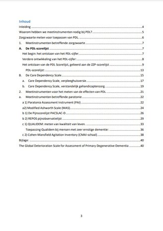 Meetinstrumenten en PDL - inhoud