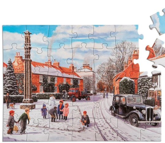 Puzzel Wintersneeuw