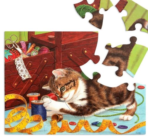 Puzzel Het leven van een kitten