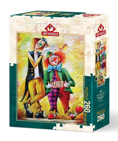 Puzzel - 260 XL stukjes - Muziek Clowns