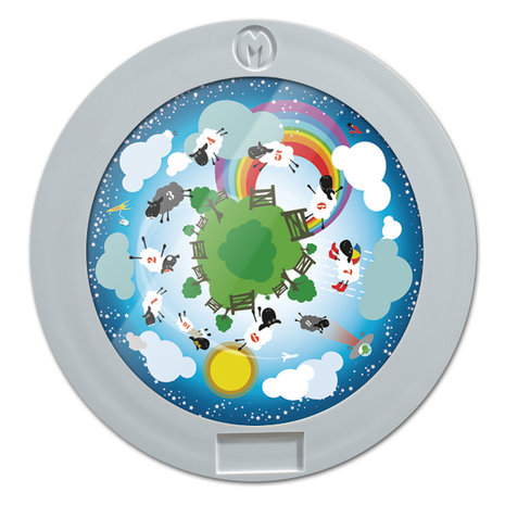 Space Projector - Gekleurde afbeelding: set met 4 wielen
