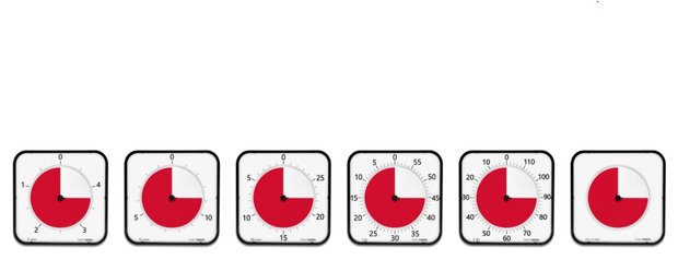 Time Timer Max - Telt tot 24 uur af.
