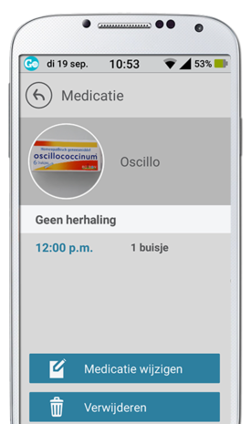 GoLiveApp - Medicijn herinnering