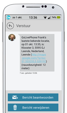 GoLiveApp - Locatie delen