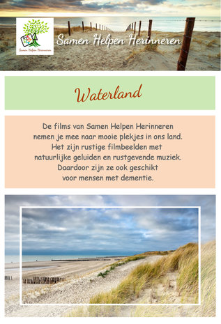 USB - Waterland. Rustige film van 34 minuten.