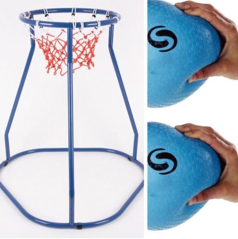 Basketbalkorf-set Vloer laag| Inclusief twee zachte ballen