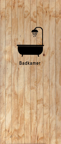 Deursticker - badkamer 006, douche of wc