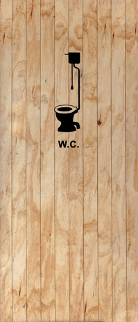 Deursticker - badkamer, douche of wc 006