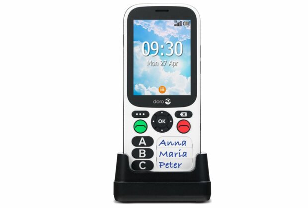 Seniorentelefoon - Doro 780X - met 3 geheugentoetsen
