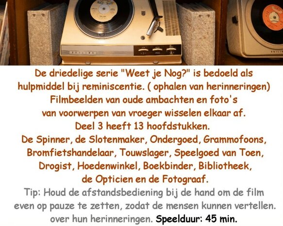 DVD of USB - Film | Weet je Nog? - deel 3 (43 min.)