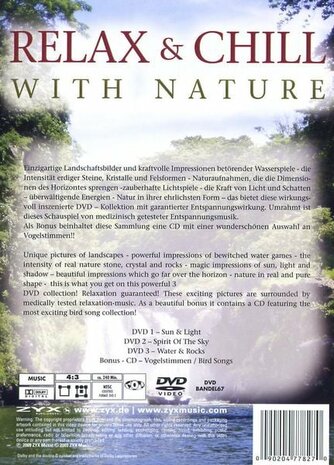 DVD-box Relax and Chill with Nature (3 DVD's)