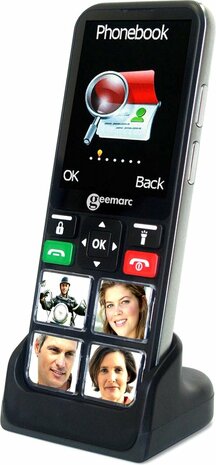 Seniorentelefoon - CL8000 - 4G - 4 FOTO-toetsen - GPS