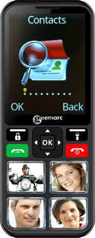 Seniorentelefoon - CL8000 - 4G - 4 FOTO-toetsen - GPS