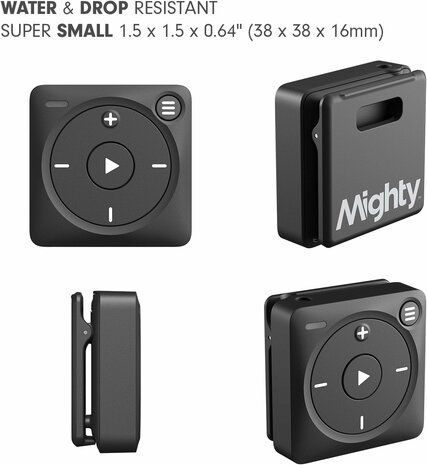 Mighty 3 Spotify-muziekspeler zwart