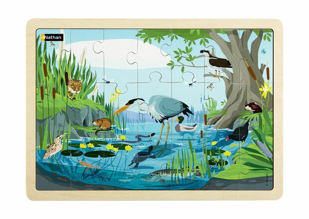 Houten-puzzels-met--21-stukjes