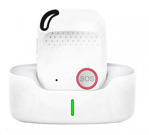 Complete BBrain alarmset met apparaat, oplaadstation en draagkoord voor veilige alarmering