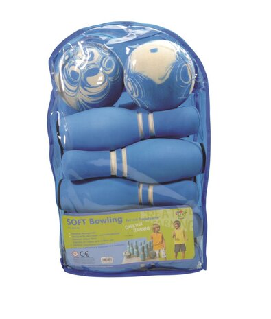 Bowlingspel soft blauw