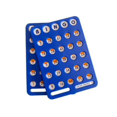 Gestapelde Bingo schuifkaarten van kunststof, eenvoudig in gebruik
