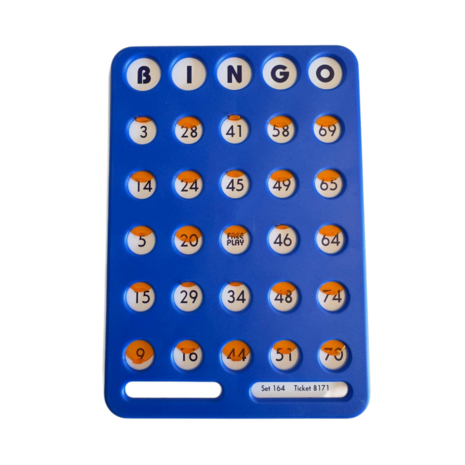 Bingo schuifplank 1-75