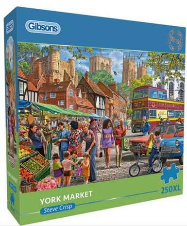 Puzzel - 250 XL stukjes - York markt Dementievriendelijke Puzzel