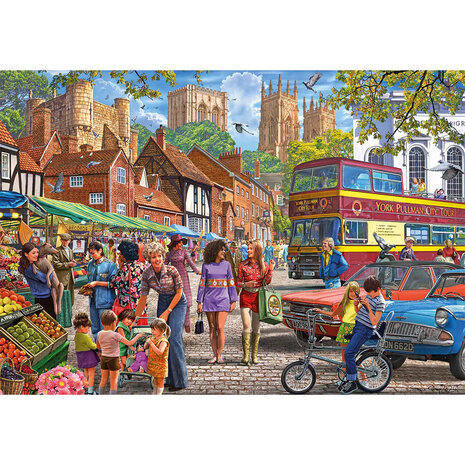 Puzzel - 250 XL stukjes - York markt Dementievriendelijke Puzzel
