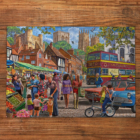 Puzzel - 250 XL stukjes - York markt Dementievriendelijke Puzzel