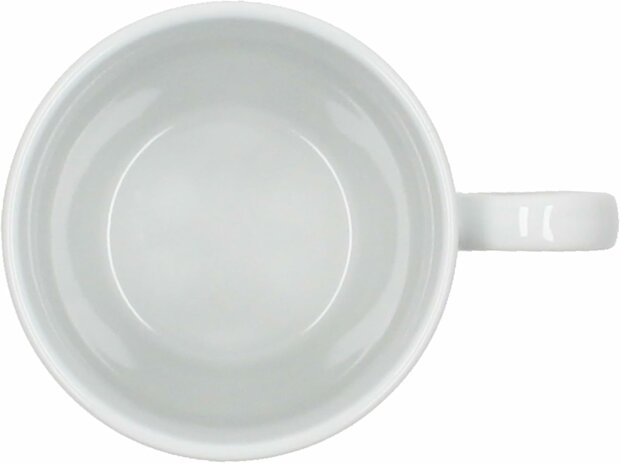 Servies met rode rand  - 6x mok Ø 9 cm binnenkant