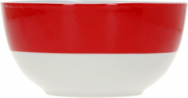 Servies met rode rand  - 6x kommetje