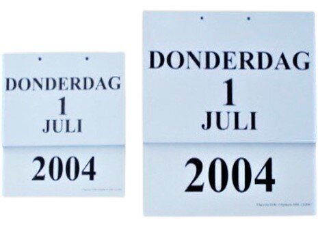 Groot-letter A5 dagscheurkalender - 2025