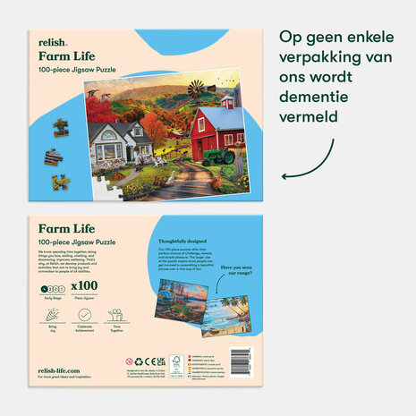 Puzzel - 100 XL stukjes - Boerenleven 
