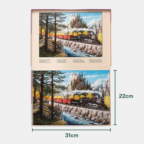 Puzzel - 35 XXL stukjes - Stoomtrein