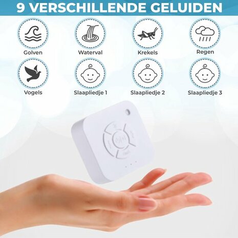 Slaaphulp met 9 natuurlijke geluiden