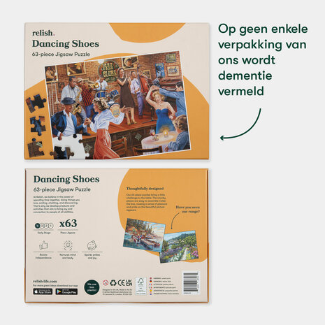 Puzzel - 63 XL stukjes - Dansende Schoenen