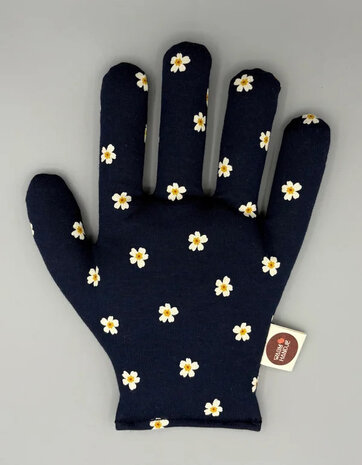 Warm handje | koesterkussentje - Blauw Bloem
