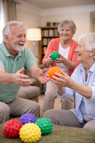 Set van 6 Zachte Noppenballen